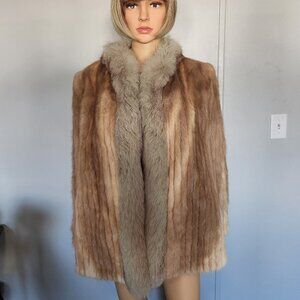#699 Medium mink/fox fur jacket
